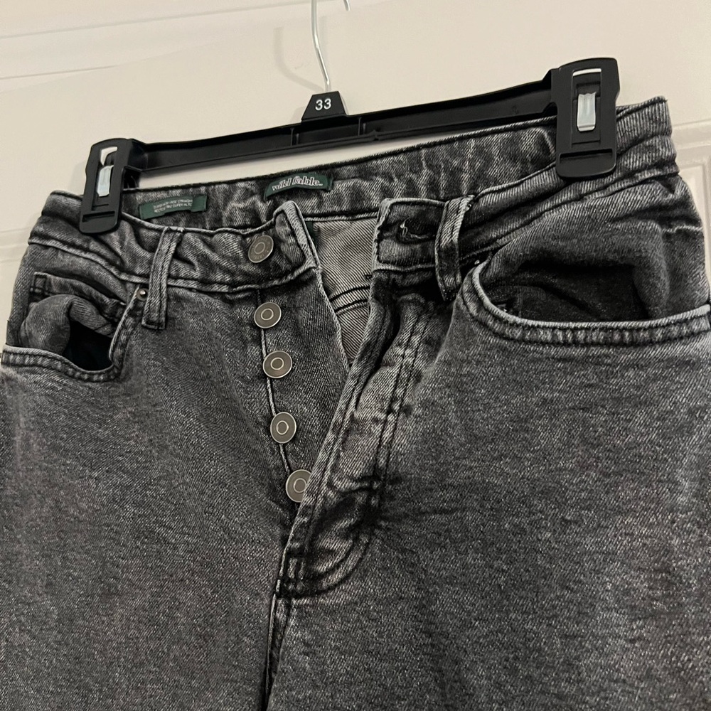 Wild Fable High Rise Black Button-Fly Jeans